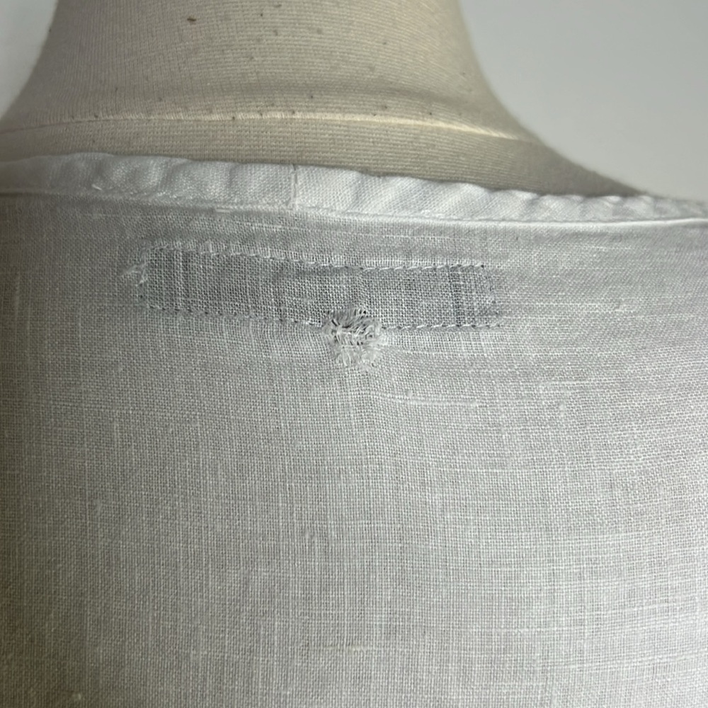 Flax linen v neck pullover top size medium - Picture 10 of 10